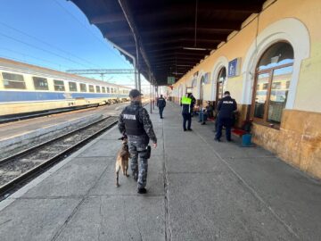 Polițiștii au găsit zece călători care circulau cu trenul fără a avea bilete