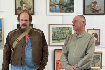 Bogdan Antonovici împreună cu profesorul Sorin Baciu