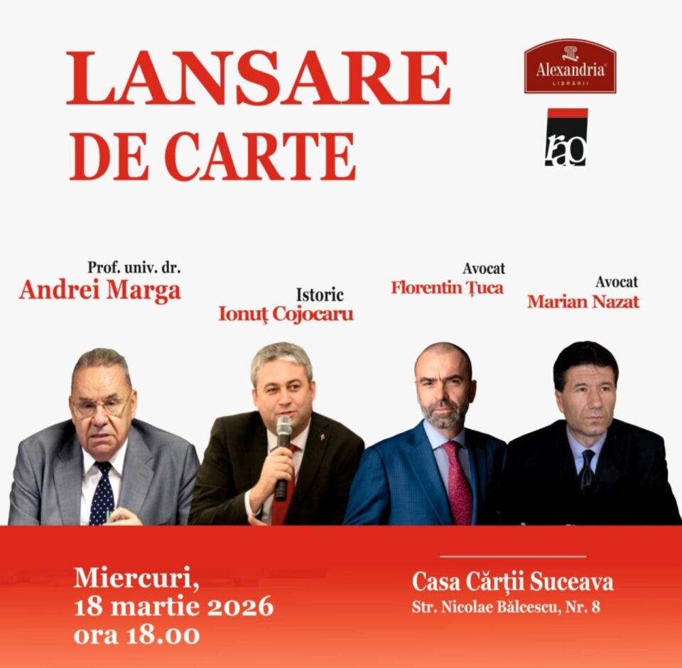 Lansări de carte și dezbatere, miercuri, la Casa Cărții Suceava