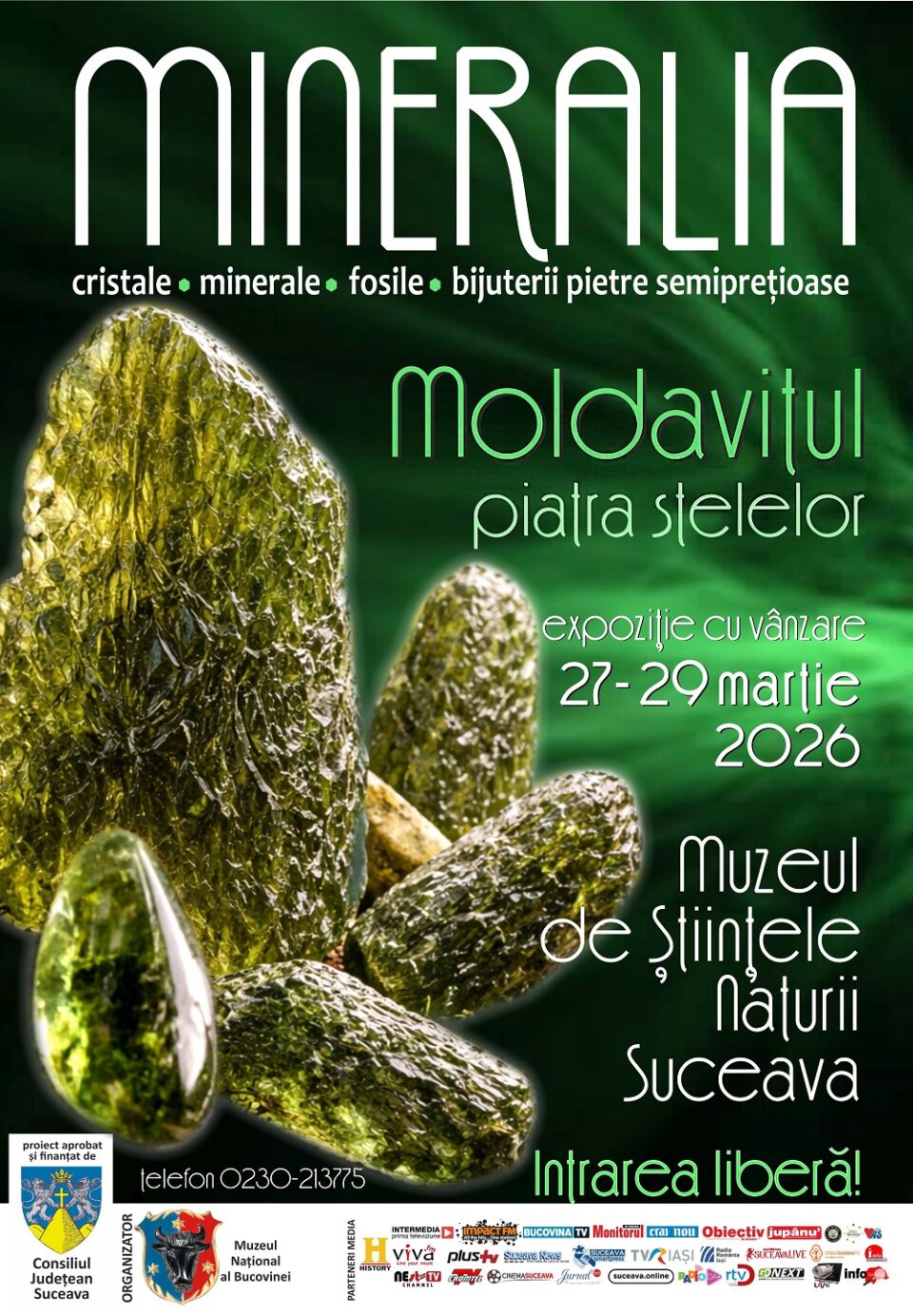 Lumea cristalelor și mineralelor de colecție, la Muzeul de Științele Naturii