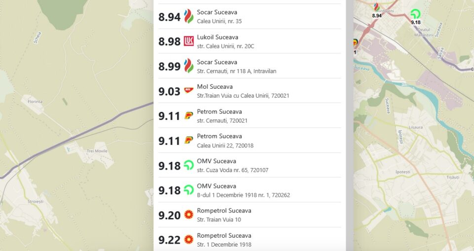 O nouă scumpire a carburanților. Vezi cât costă acum un litru de motorină și de benzină