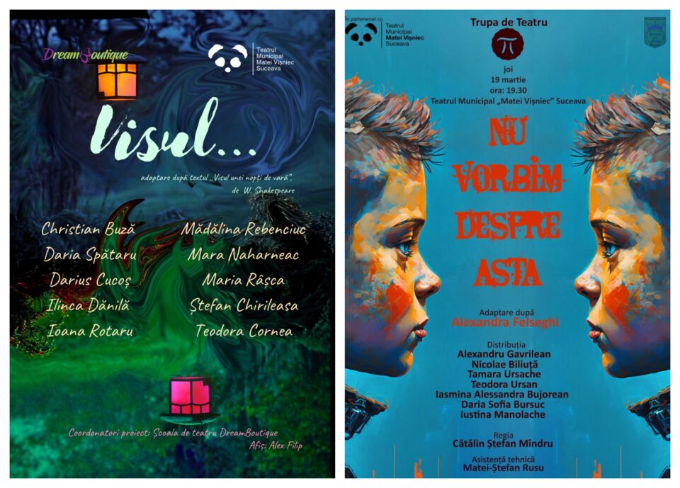 Două spectacole cu acces gratuit la TMMVS, de Ziua Mondială a Teatrului pentru Copii și Tineret