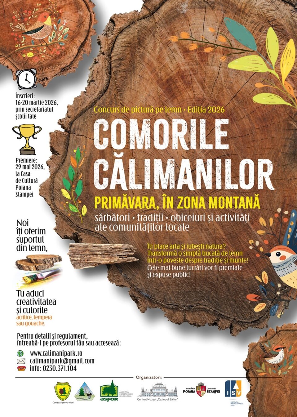 Concursul ”Comorile Călimanilor” – educație prin artă și cultură, la start