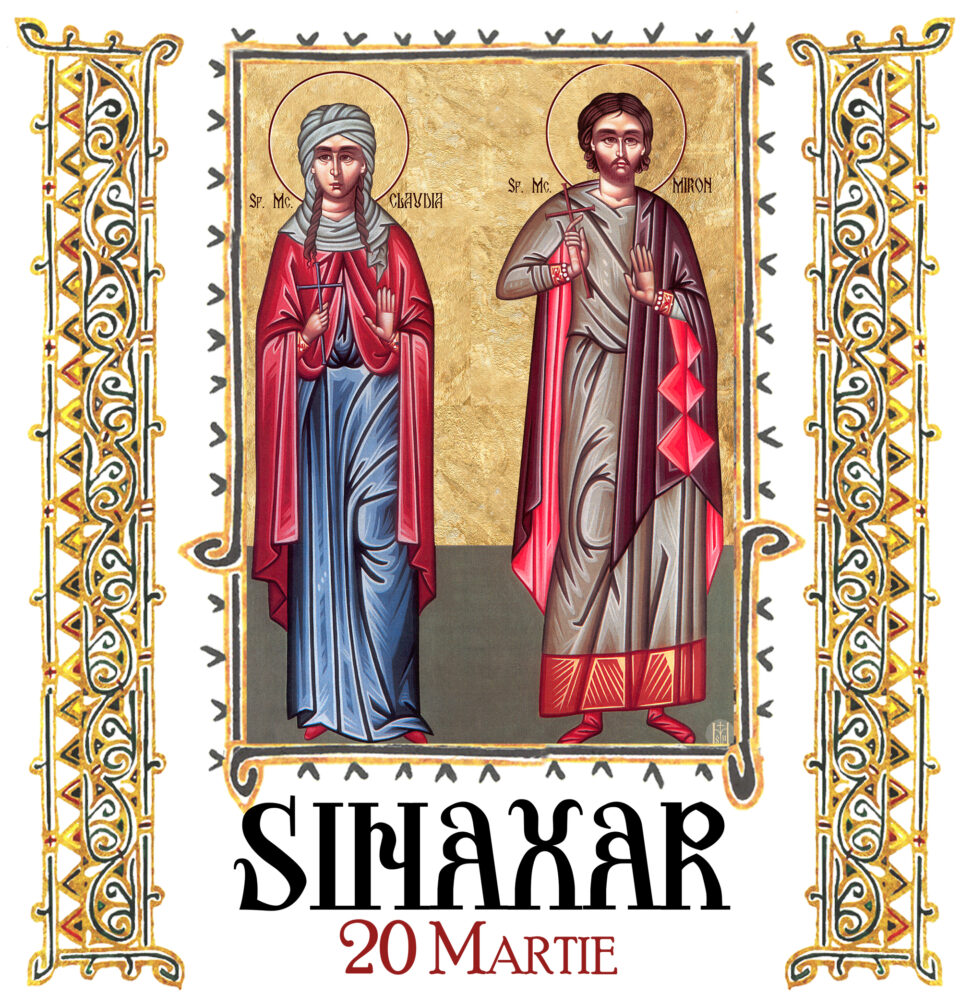 Sinaxar 20 martie 2026