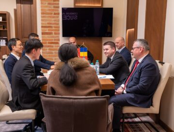 Președintele CJ Suceava, Gheorghe Șoldan, întrevedere cu ambasadorul Chinei în România