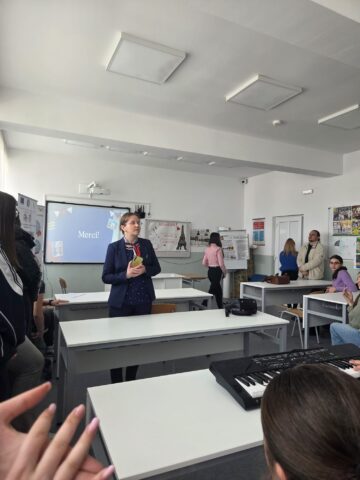 „Tous ensemble pour fêter la francophonie” pentru elevii Liceului Tehnologic “Oltea Doamna” Dolhasca