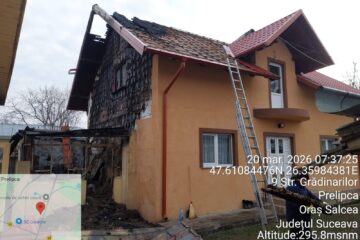 Incendiu la casa unui angajat al Primăriei Salcea, angrenat de-a lungul timpului în misiuni multiple de sprijin după incendii