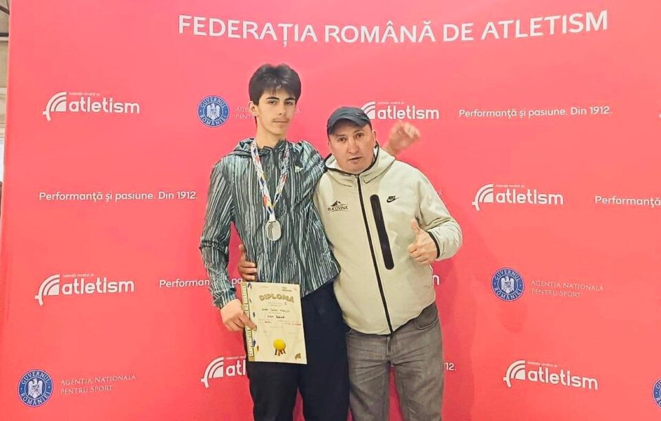 Casian Zară și antrenorul Cristian Prâsneac