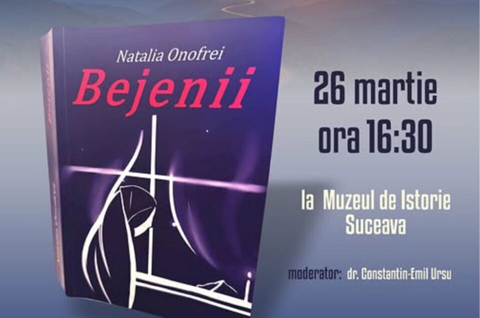 Lansarea cărții ,,Bejenii”, semnată de scriitoarea Natalia Onofrei, joi, la Muzeul de Istorie