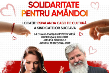 Părintele Vasile Ioana și artista Ioana Ignat participă la Marșul pentru Viață din Suceava