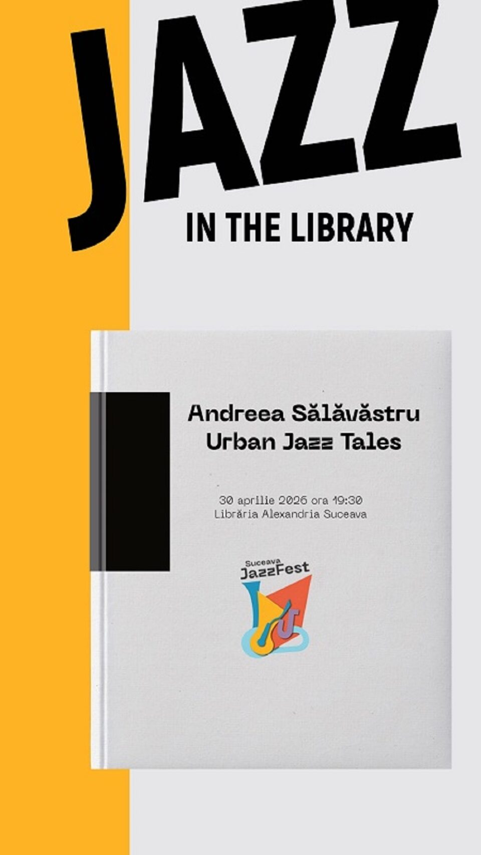 Un concert intim de jazz printre cărți, la Librăria Alexandria Suceava, de Ziua Internațională a Jazz-ului