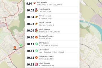 Aproape toate benzinăriile din Suceava vând motorina standard cu peste 10 lei/litru