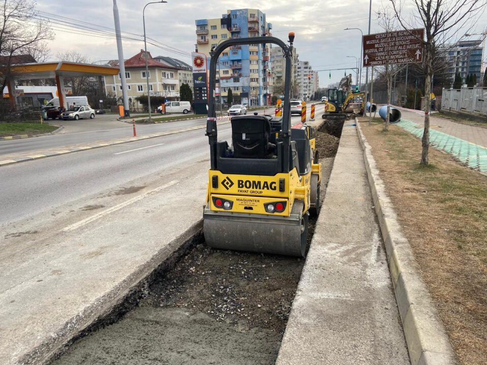 Primăria Suceava, despre lucrările de la bulevardul principal: ”Punem presiune pe constructor”
