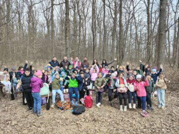 Primii vizitatori ai „Potecii educative Pădurea Burdujeni”