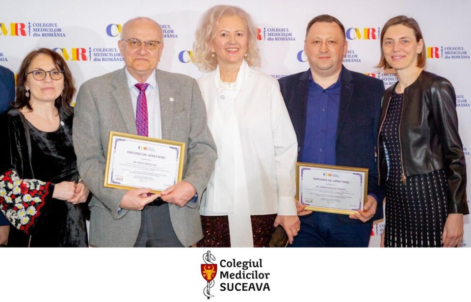 Medici suceveni distinși în cadrul Galei Colegiului Medicilor din România – „Medic pentru România, România medicală contează!”