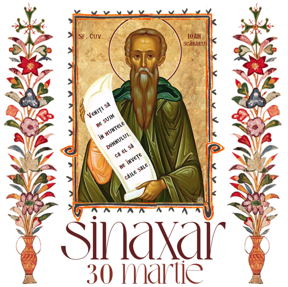 Sinaxar 30 martie 2026