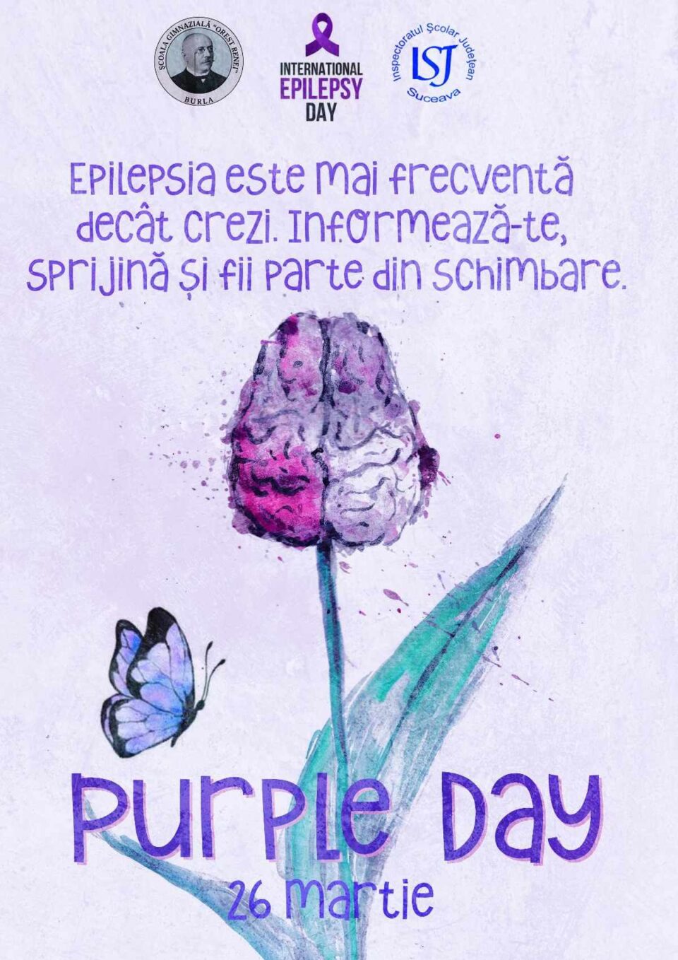 Ziua Mondială de Luptă Împotriva Epilepsiei (Purple Day), la școala din Burla