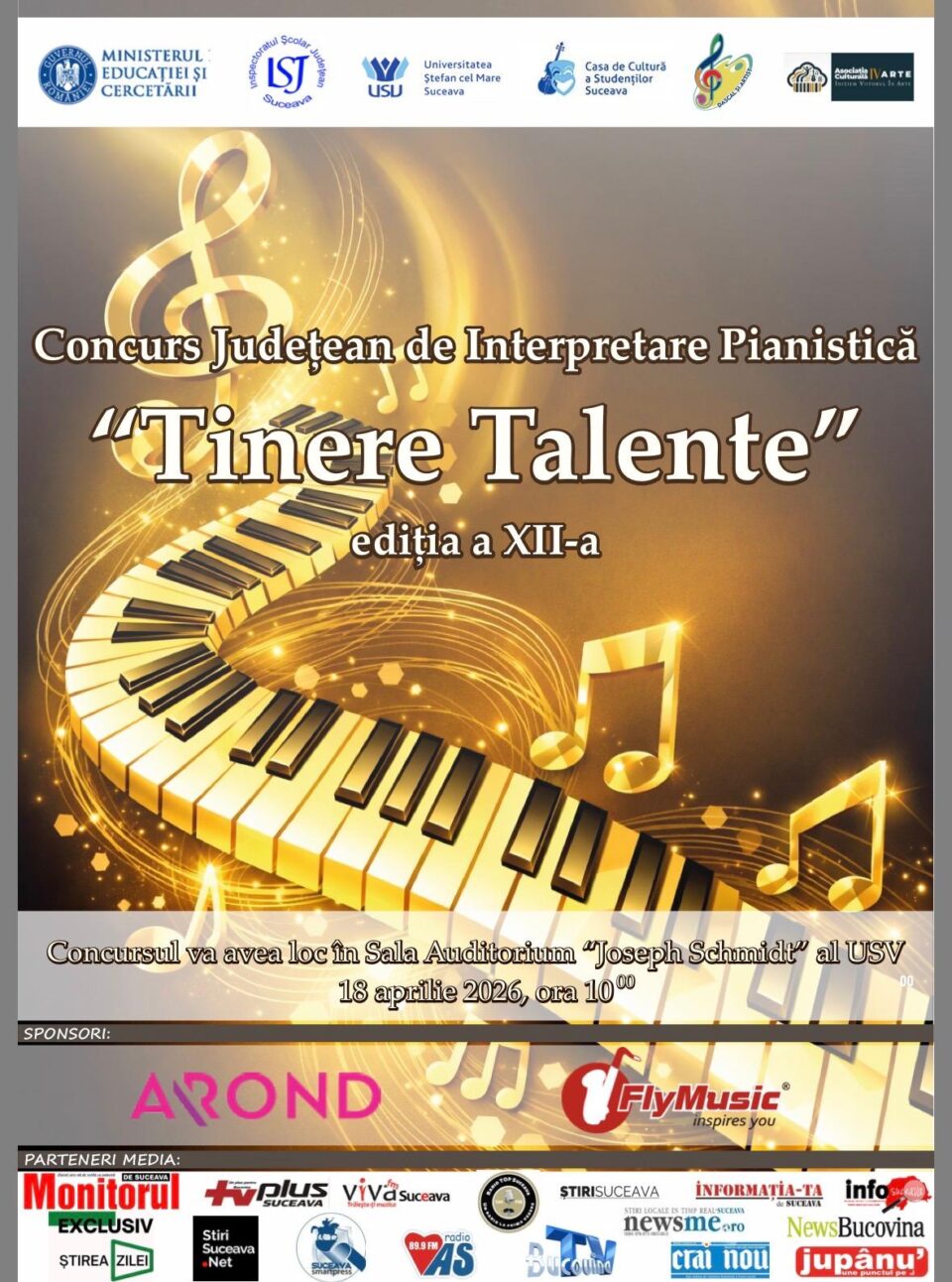 Concursul „Tinere talente”, pentru elevii pasionați de pian. Au început înscrierile Concursul „Tinere talente”, pentru elevii pasionați de pian. Au început înscrierile