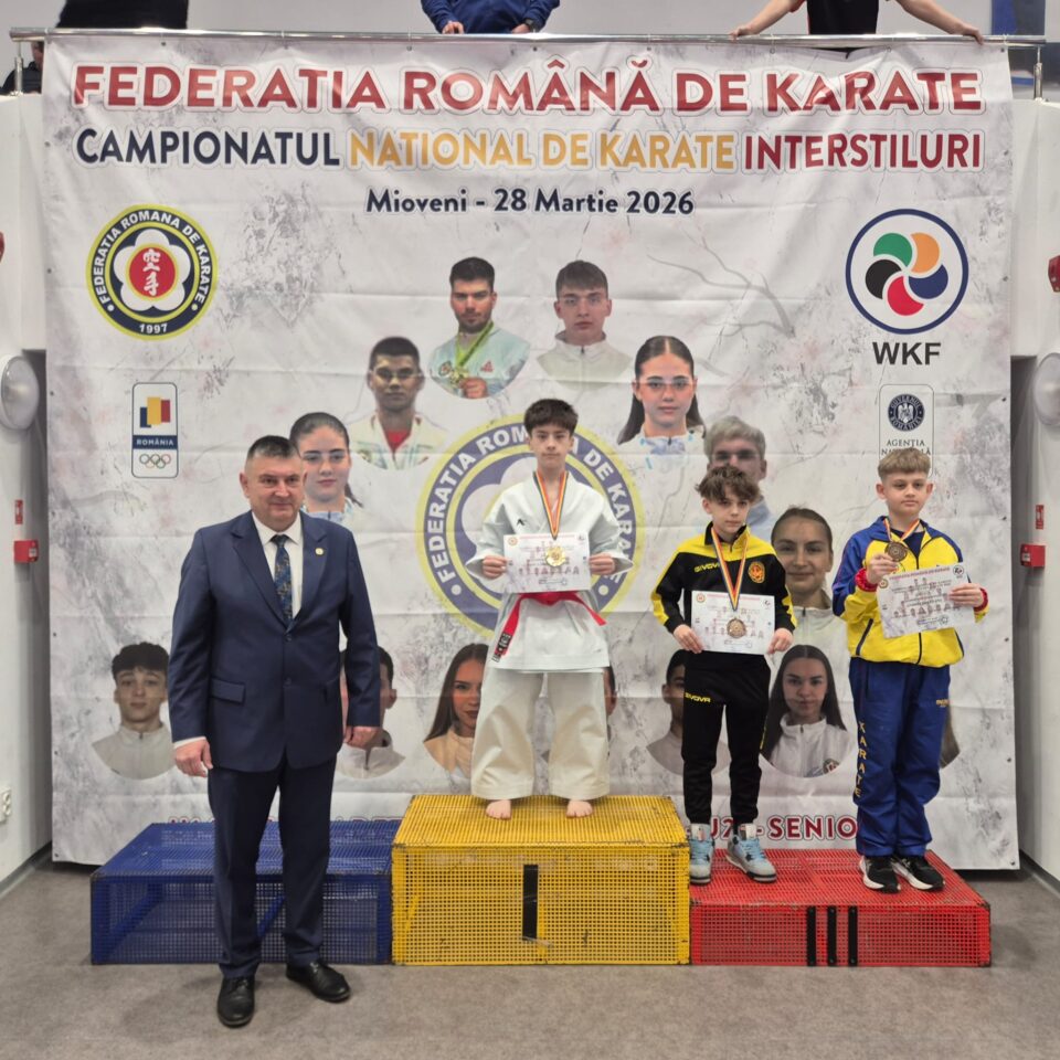Rezultate meritorii pentru sportivii antrenați de sensei Ovidiu Sfetcu la Campionatul Național de Karate Interstiluri