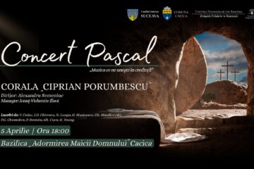 Concert Pascal susținut de Corala ”Ciprian Porumbescu”, la Cacica