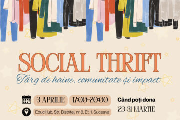 Social Thrift - Târg de haine donate de comunitate, pentru susținerea tinerilor din medii vulnerabile