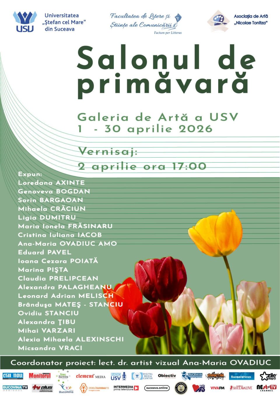 Vernisajul expoziției „Salonul de primăvară”, joi, la USV