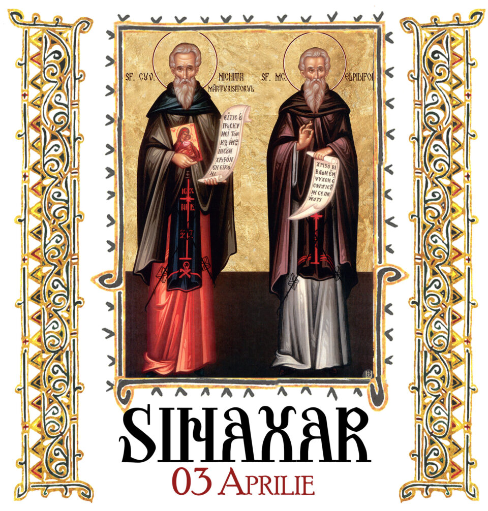 Sinaxar 3 aprilie 2026