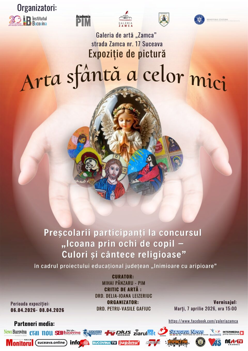 „Arta sfântă a celor mici”, expoziție de pictură la Galeria de Artă „Zamca”