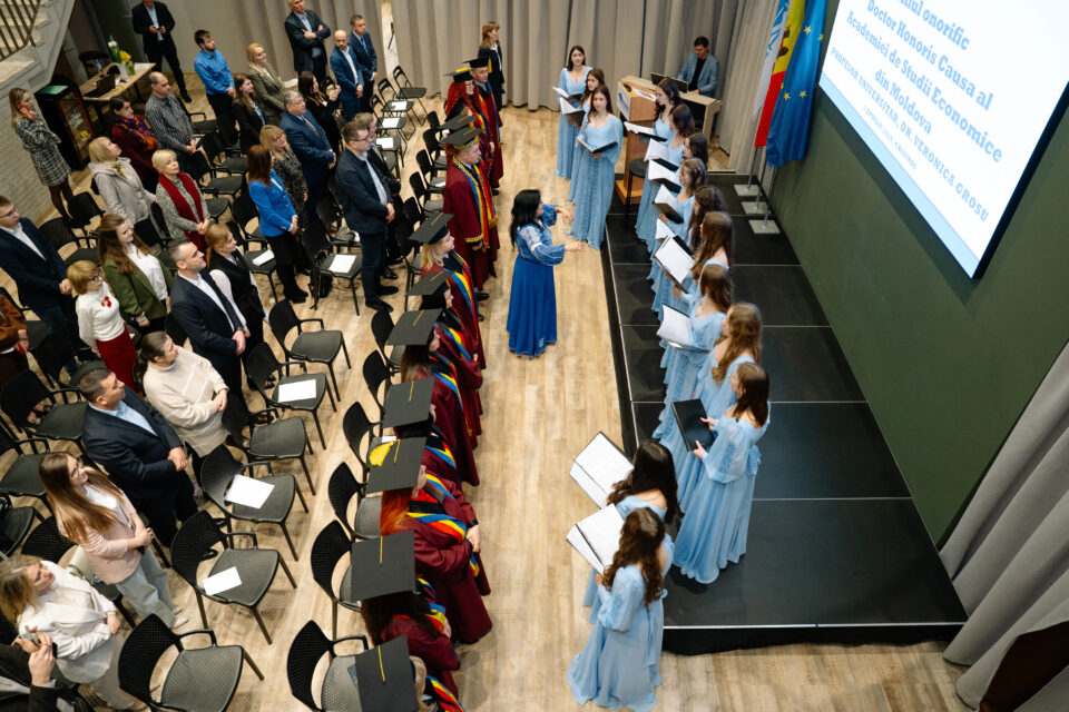 Prof. univ. dr. habil. Veronica Grosu a primit titlul de Doctor Honoris Causa al Academiei de Studii Economice din Moldova