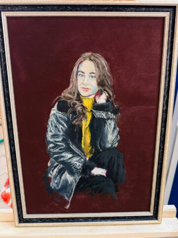 Darius Adrian Ursulean, tânăr artist autodidact, la primul său vernisaj