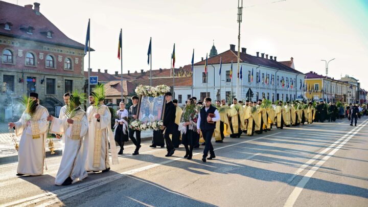 Cu stâlpări în mâini și cu Hristos în inimă: Pelerinajul de Florii la Rădăuți