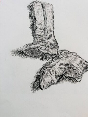 Darius Adrian Ursulean, tânăr artist autodidact, la primul său vernisaj