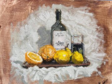 Darius Adrian Ursulean, tânăr artist autodidact, la primul său vernisaj