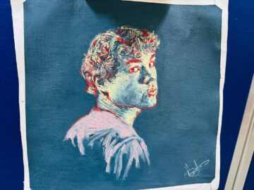 Darius Adrian Ursulean, tânăr artist autodidact, la primul său vernisaj