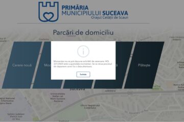 Licitarea parcărilor de domiciliu, suspendată temporar de Primăria Suceava