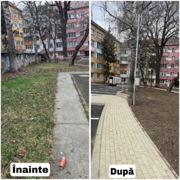 Amenajarea scuarului de lângă fostul restaurant Național din municipiul Suceava a fost finalizată