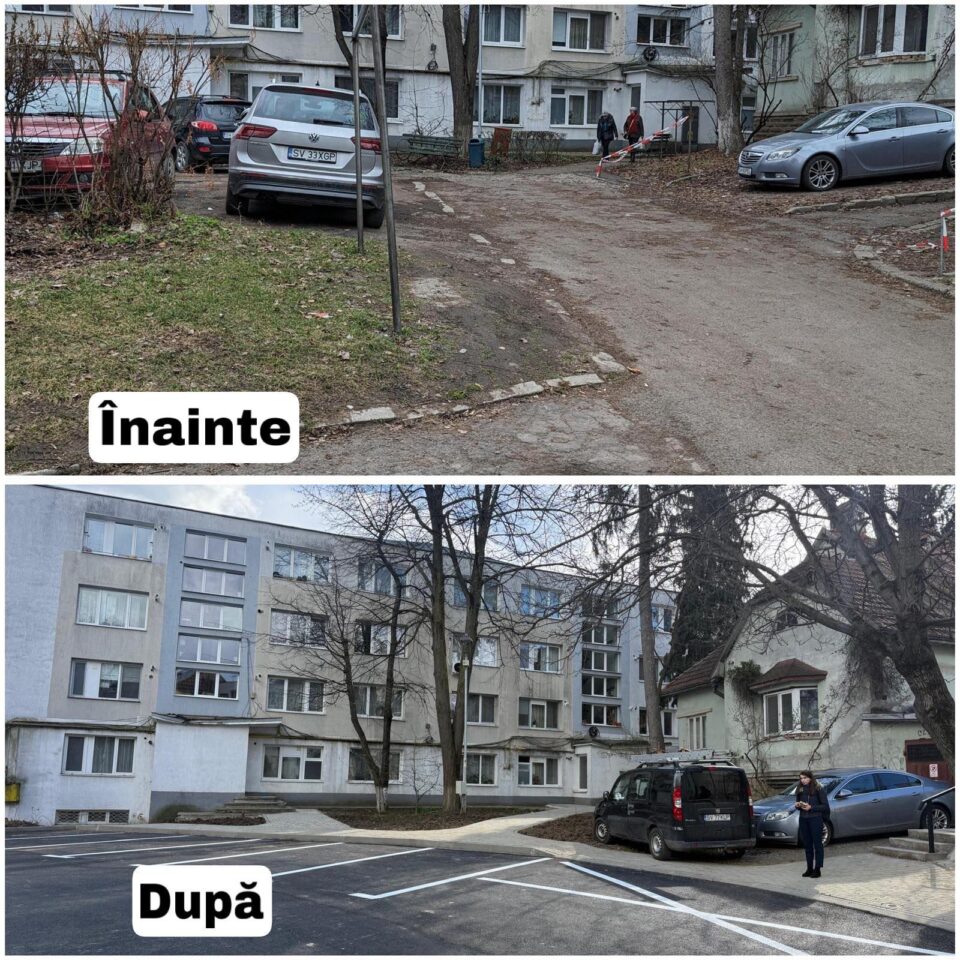 Amenajarea scuarului de lângă fostul restaurant Național din municipiul Suceava a fost finalizată