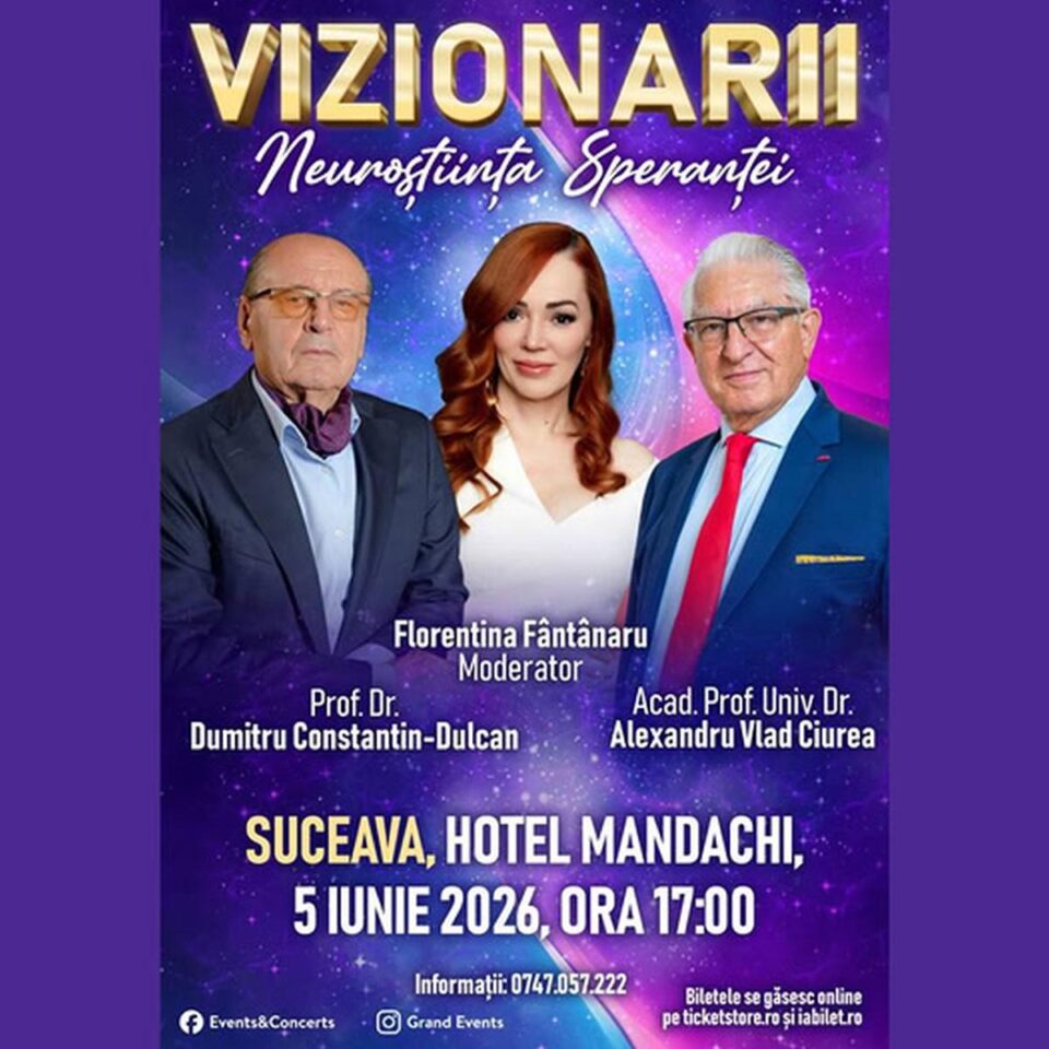 Reptații doctorii Dumitru Constantin Dulcan și Alexandru Vlad Ciurea vor conferenția la Suceava