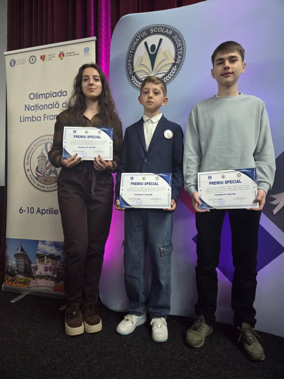 Trei elevi s-au evidențiat la Olimpiada Națională de limba franceză