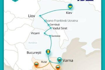 Traseul planificat al trenului