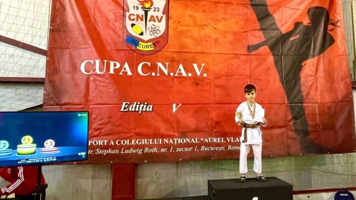 Aur și cupă pentru karatistul Miron Crețu, în vârstă de 8 ani