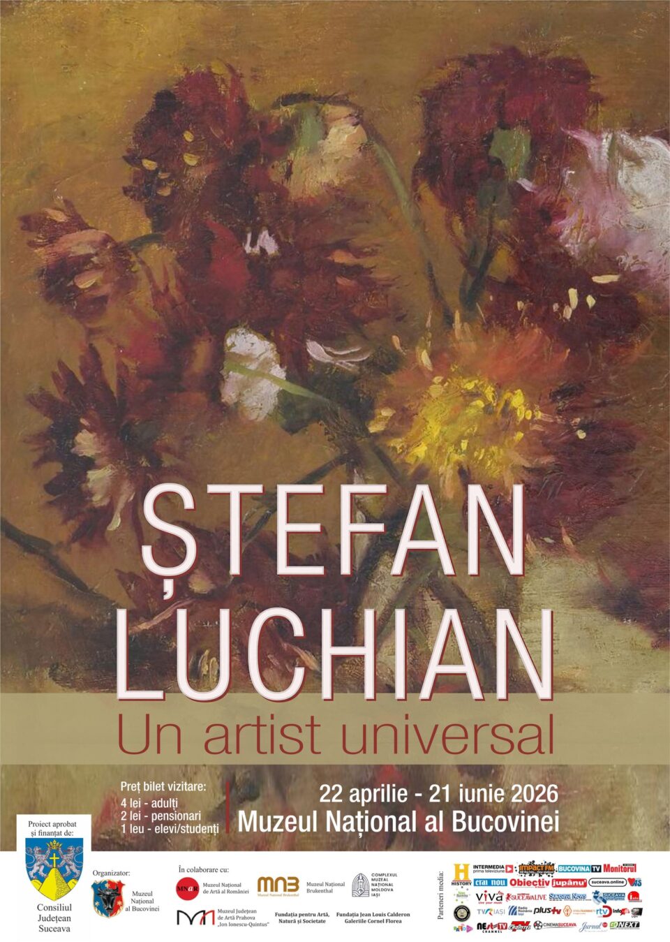 Expoziția „Ștefan Luchian – un artist universal”, la Muzeul Național al Bucovinei