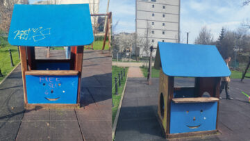 La aniversarea Parcului Tătărași, vandalii distrug, primăria curăță