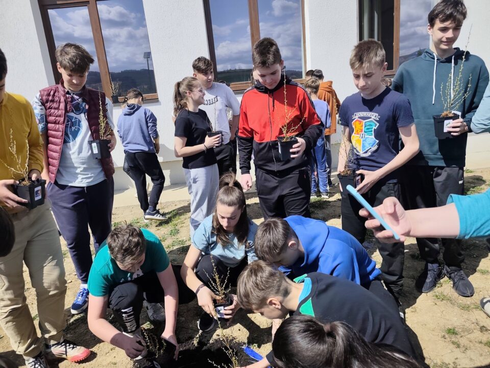 „Pădurea Copiilor” – 1.000 de copii și 1.000 de puieți plantați în curțile a 9 școli