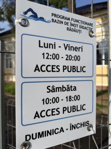 Bazinul de înot din Rădăuți ș-a redeschis și va beneficia și de o saună și un jacuzzi de ultimă generație