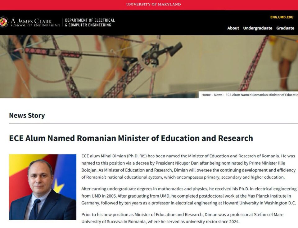 Ministrul Mihai Dimian, apreciat de savanți străini, dar etichetat „prost” sau „tâmpit” în România