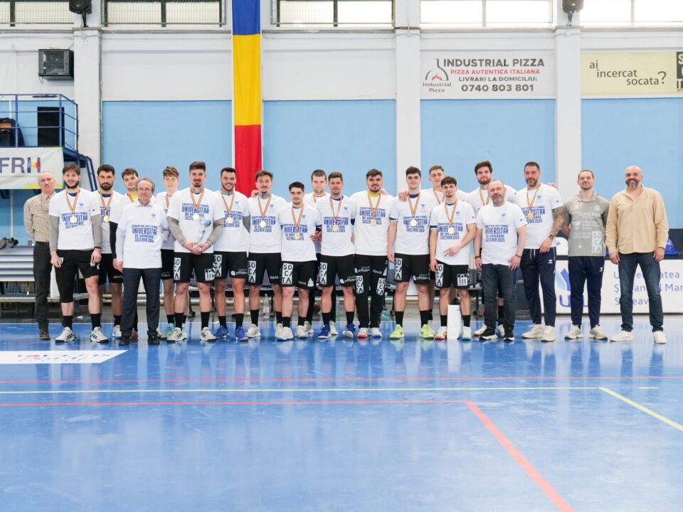 Echipa de handbal a Universității ”Ștefan cel Mare” Suceava a cucerit al nouălea titlu universitar consecutiv