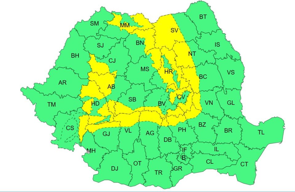 Cod galben 20-21 aprilie