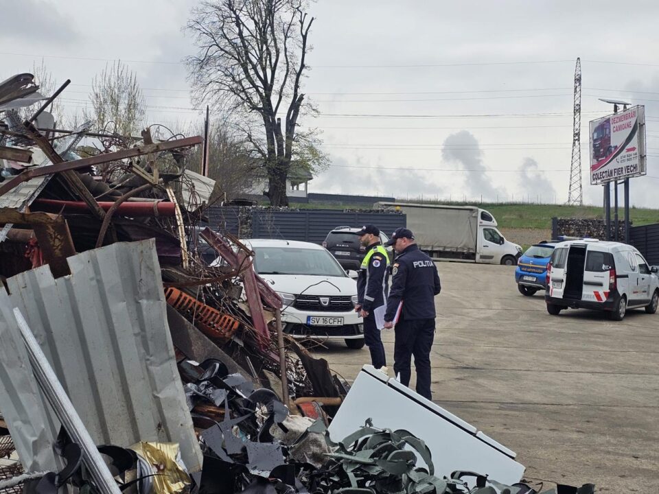 Descinderi ale polițiștilor la șapte centre de colectare a fierului vechi