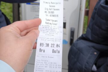 Tichet de plată pentru parcare